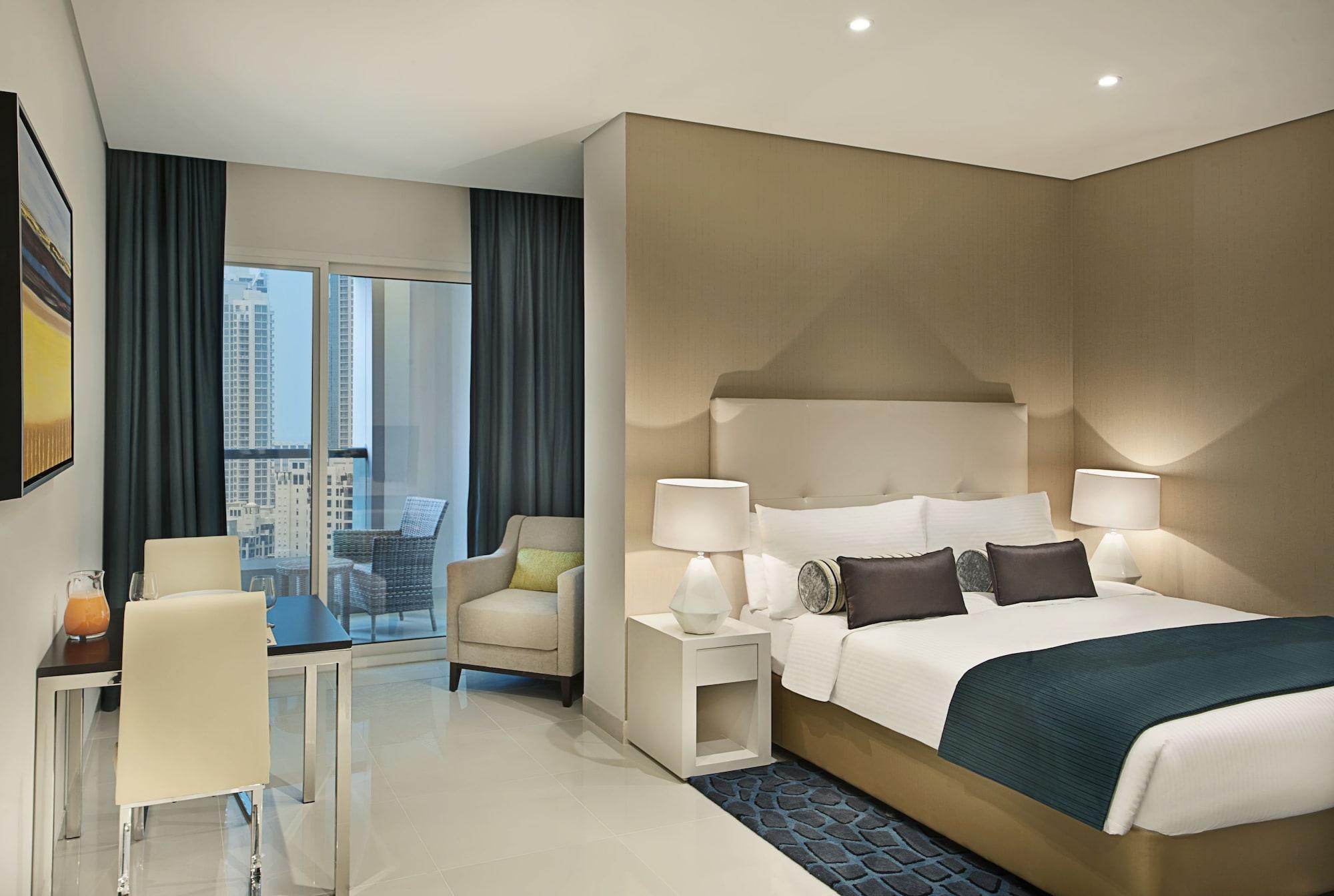 Damac Maison Cour Jardin Aparthotel Dubai Exterior photo A bedroom at the hotel